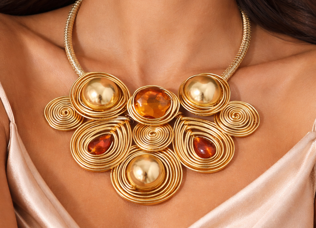 Set Collana & Orecchini Intreccio Imperiale